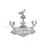 A German Silver Figural Six-Light Candelabrum Centerpiece, Gebr&#252;der Deyhle, Schw&#228;bisch Gm&