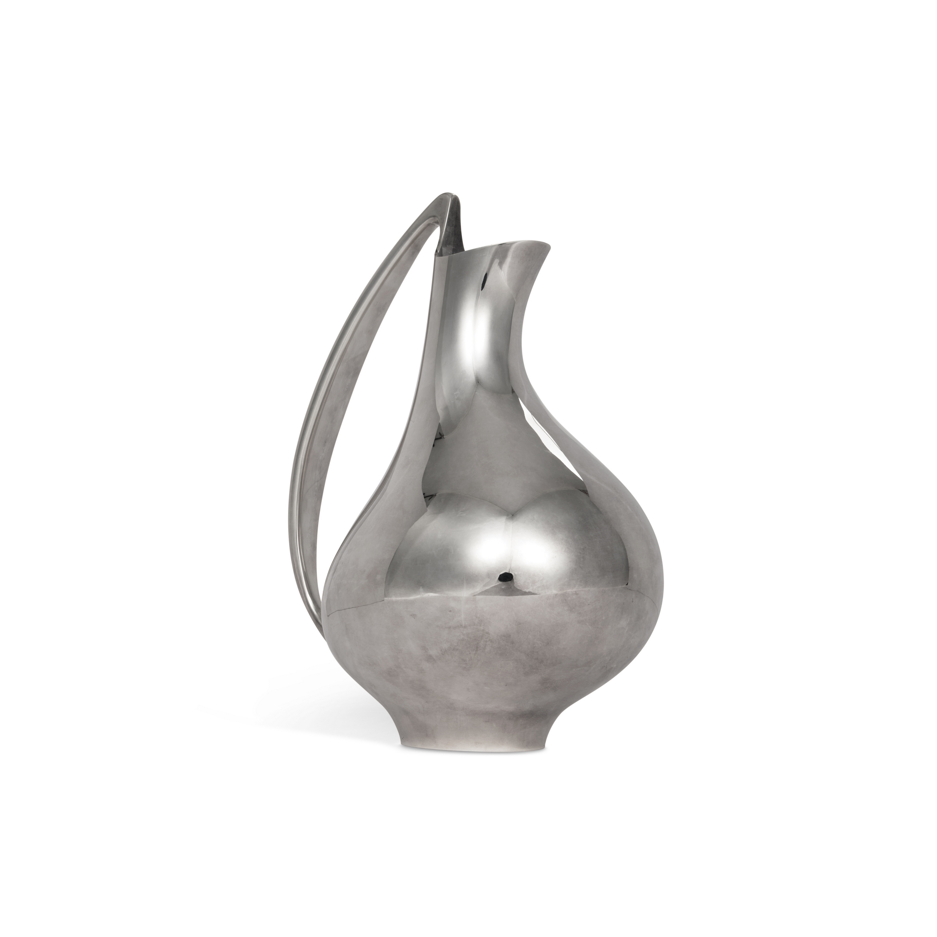 A Danish Silver "Pregnant Duck" Pitcher, No. 992, Designed by Henning Koppel, Georg Jensen Silversmi - Image 3 of 4