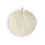 A Chantilly White Leaf-Shaped Dish, Circa 1735