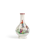 A Worcester Chinoiserie Small Bottle Vase, Circa 1753