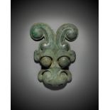 An archaic bronze mask, late Shang / early Western Zhou dynasty | &#21830;&#26411; / &#35199;&#21608