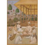 Prince Dara Shikoh with a group of holy men, attributed to Govardhan, India, Mughal, circa 1635-40