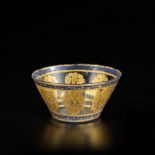 A gilded glass bowl, India, Mughal, 18th century