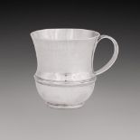 A William III silver mug, maker's mark RG probably for Roger Grange (Mitchell p.453), London, 1695