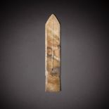 An archaic jade halberd blade (Ge) Shang dynasty