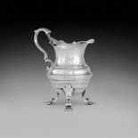 A George II silver cream jug, Thomas England, London, 1741