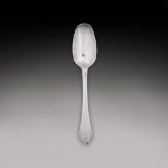 A Queen Anne silver dognose spoon, Isaac Davenport, London, 1707