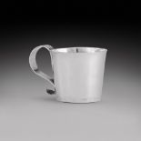 A Commonwealth silver mug, maker's mark HN with bird probably for Henry Noyes, London, 1655