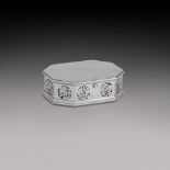 An Indian silver pandan box, unmarked, late 18th / early 19th century