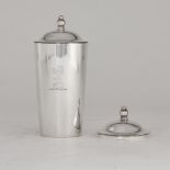 An Indian Colonial silver beaker and cover, Cooke & Kelvey, Calcutta, late 19th century