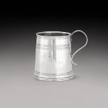 A Queen Anne silver mug, Thomas Parr, London, 1703