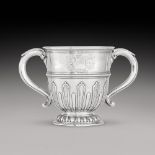 A Queen Anne silver two-handled cup, David Willaume, London, 1708