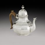 A George I silver teapot, Christopher Canner, London, 1722