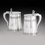 A pair of Indian Colonial silver tankards, Gordon and Lovell, Madras, circa 1805