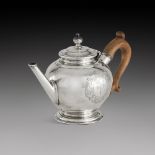 A George II silver teapot, Bowles Nash, London, 1723