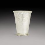 A Dutch parcel-gilt silver beaker, Jan Gerritz, Leeuwarden, 1650