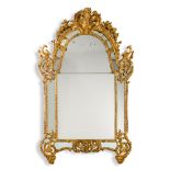 A R&#233;gence carved giltwood wall mirror, circa 1720