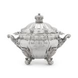 A Victorian silver soup tureen, Robert Garrard, London, 1843