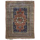 A Tabriz silk carpet, Northwest Persia, last quarter 19th century