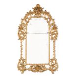 A Louis XV carved giltwood mirror, circa 1740