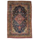 A Kirman silk rug, Southeast Persia, last quarter 19th century