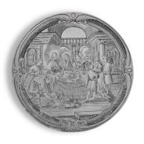 A Dutch silver marriage/wedding medal, mid-17th century