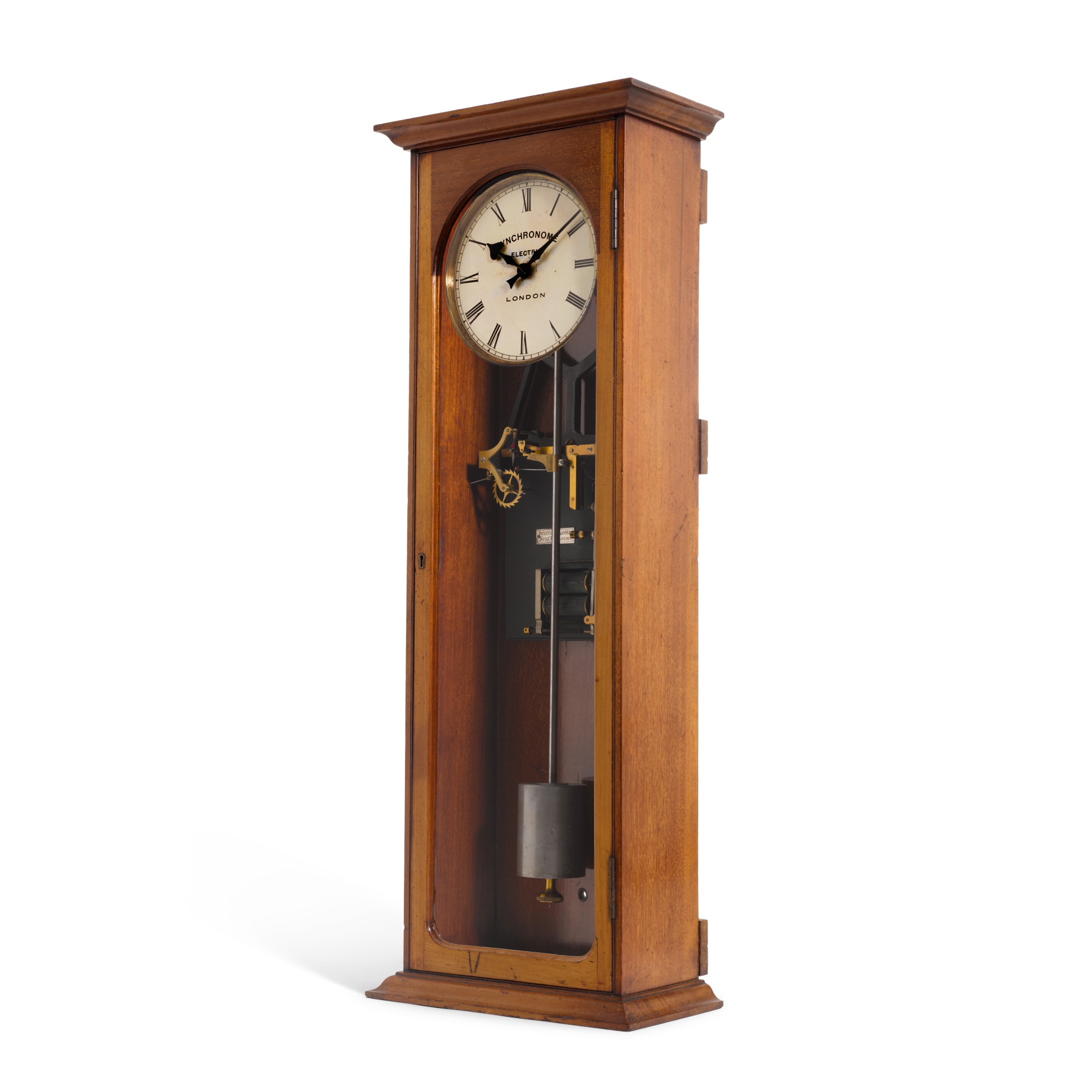 A mahogany Synchronome ¾ seconds timepiece No.140, London, circa 1908 - Image 3 of 3