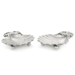 A cased pair of French silver shell dishes, Martial Gauthier, Paris, circa 1900