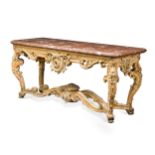 A R&#233;gence carved giltwood table &#224; gibier, circa 1720