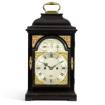 A George III quarter repeating ebony table clock, Thomas Colley, London, circa 1760