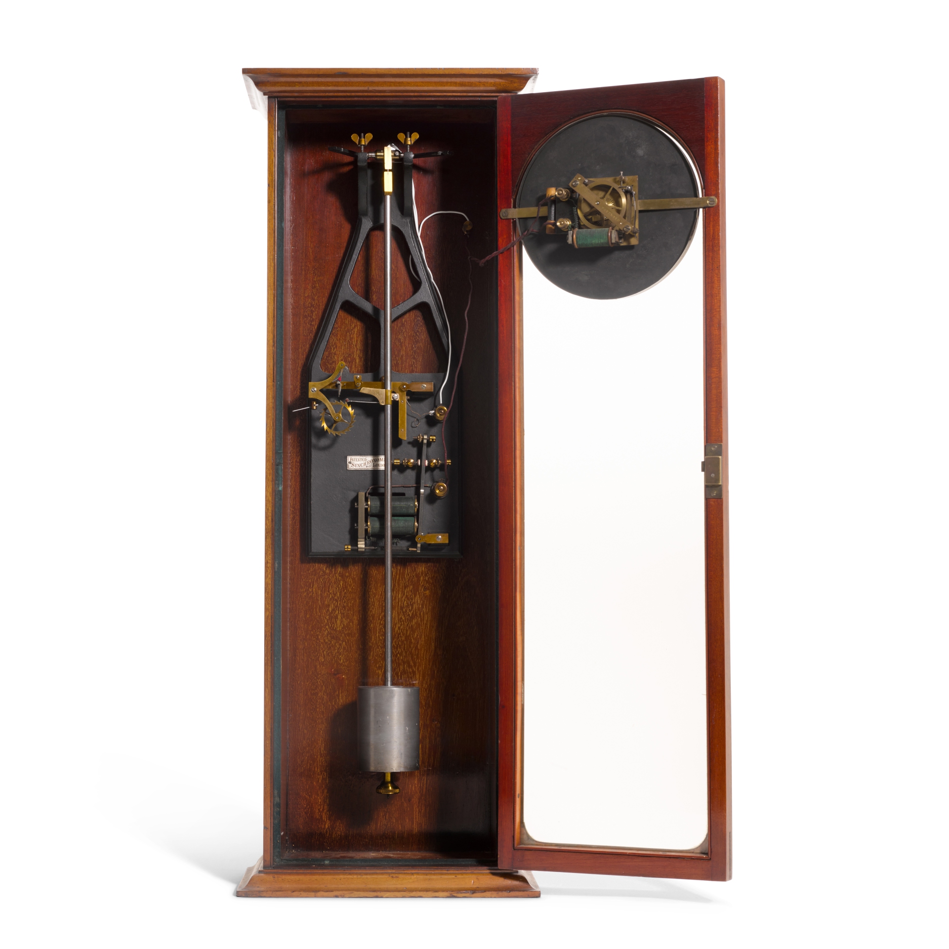 A mahogany Synchronome ¾ seconds timepiece No.140, London, circa 1908 - Image 2 of 3