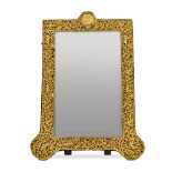 A large Victorian silver-gilt dressing table mirror, Charles Dumenil, London, 1899