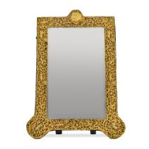 A large Victorian silver-gilt dressing table mirror, Charles Dumenil, London, 1899