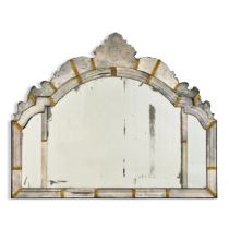 A Queen Anne overmantel mirror, early 18th century