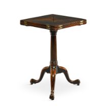 A George III mahogany envelope table, circa 1765