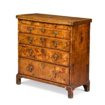 A walnut bachelor's chest, 18th century and later