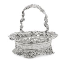 A George III silver basket, maker's mark IC, London, 1808