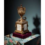 A Louis XVI ormolu and S&#232;vres porcelain 'cercles tournants' table clock, Antoine Crosnier, Pari