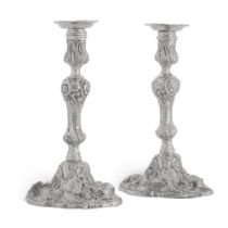 A pair of George III silver candlesticks, Edward Farrell, London, 1815