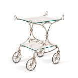 An Italian silver drinks/dessert trolley, Manlio Bragagnolo, Padua, 20th century