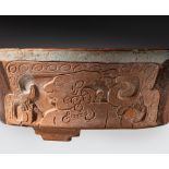 Coupe tripode, Maya, Calssic r&#233;cent, circa 550 - 950 ap. J-C. | Mayan Carved and Stuccoed Tripo