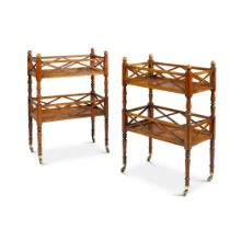 A pair of George IV mahogany two-tier &#233;tag&#232;res, circa 1825