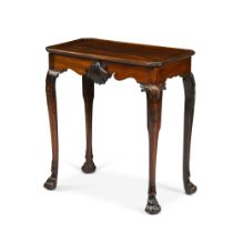 An Irish George II mahogany silver table