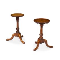 A matched pair of George II mahogany wine tables, mid-18th century