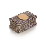 A gold and enamel snuff box, Bautte & Moynier, Geneva, 1821-1826,