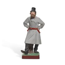 A porcelain figure, Gardner Porcelain Factory, Verbilki, late 19th century