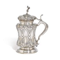 A silver lidded tankard, A.Ya. Sokolov, St Petersburg, 1867