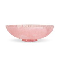 A large hardstone fruit bowl, Asprey, London, late 20th century,