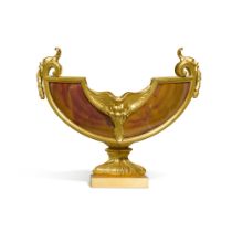 An ormolu-mounted agate tazza, possibly French, late 19th century