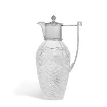 A Faberg&#233; Silver-Mounted Cut-Glass Decanter, Moscow, 1899-1908